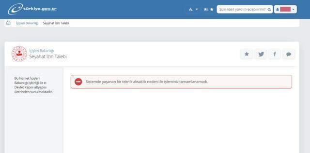 Sistem saatlerdir düzelmedi! Seyahat izin belgesi alamayan vatandaşlar mağdur durumda