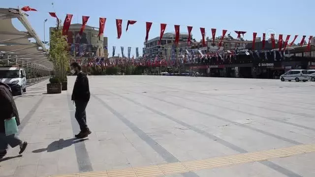 Tam kapanma sürecinin ilk gününde sessizlik hakim Tam kapanma sürecinin ilk gününde sessizlik hakim