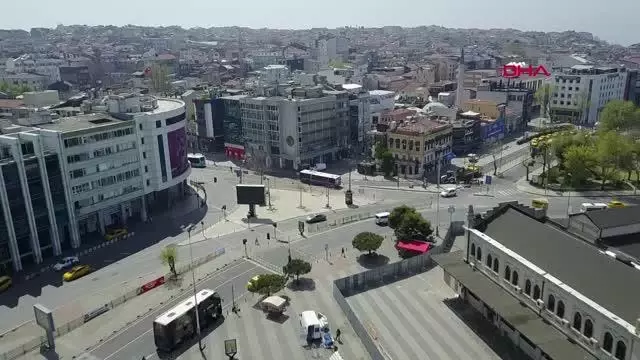TAM KAPANMANIN İLK GÜNÜNDE MEYDANLAR BOŞ KALDI TAM KAPANMANIN İLK GÜNÜNDE MEYDANLAR BOŞ KALDI