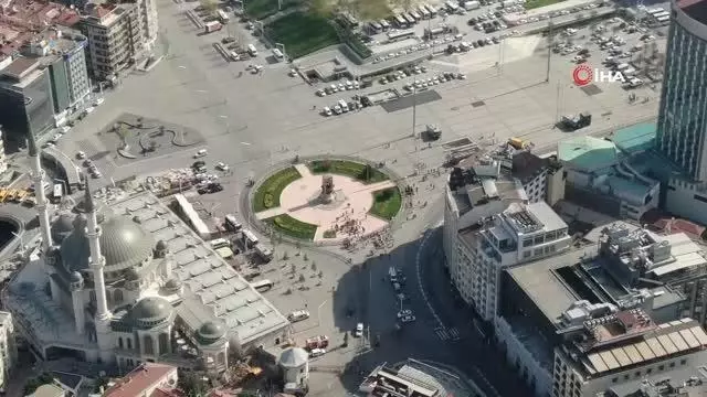 1 Mayıs'ta Taksim Meydanı drone ile görüntülendi 1 Mayıs'ta Taksim Meydanı drone ile görüntülendi