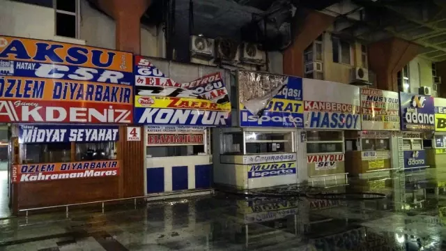 Adana'da otogarda yangın Adana'da otogarda yangın