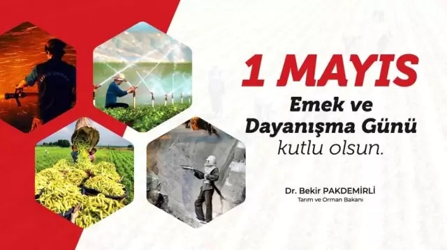Bakanlar, 1 Mayıs Emek ve Dayanışma Günü'nü kutladı Bakanlar, 1 Mayıs Emek ve Dayanışma Günü'nü kutladı