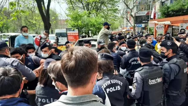 Son dakika haberleri | Beşiktaş'ta eylemcilere polis müdahalesi
