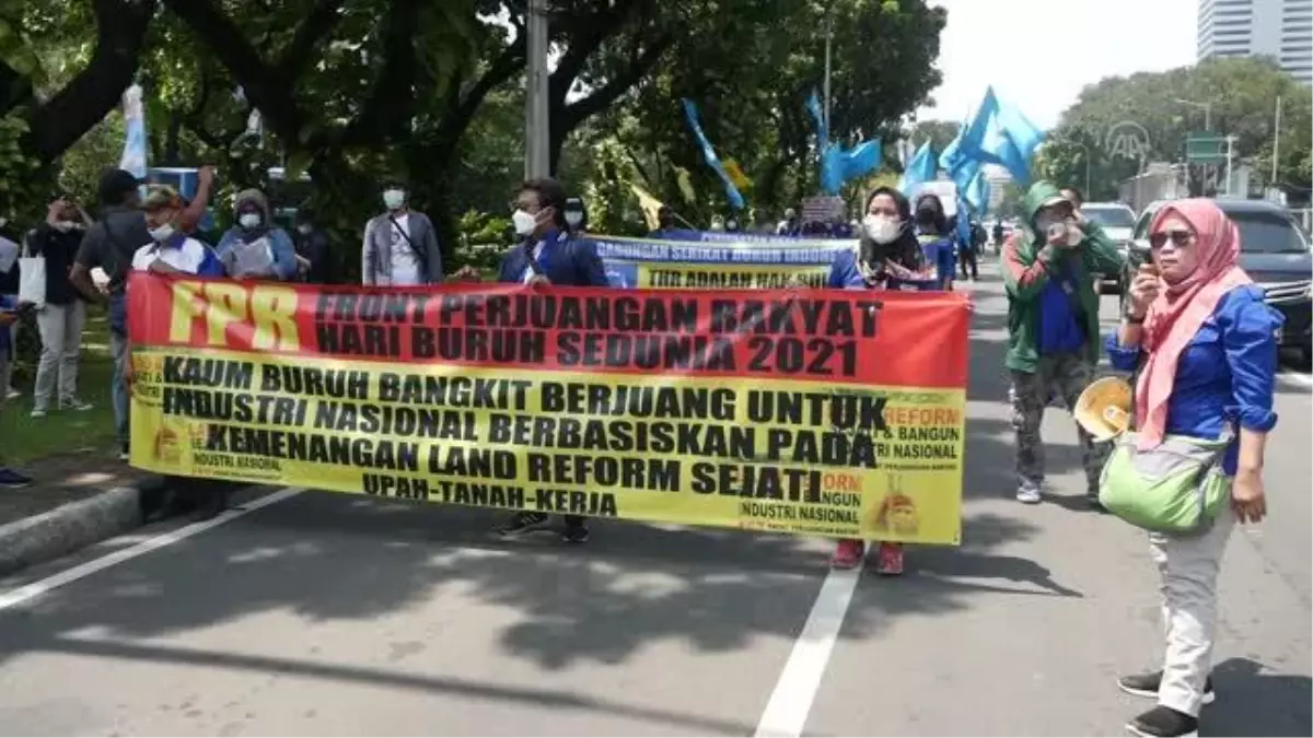 Endonezya'da '1 Mayıs' gösterileri