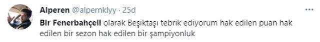 Fenerbahçe ve Galatasaraylı taraftarların Beşiktaş'ı tebrik ettiği paylaşımlar sosyal medyaya damga vurdu Fenerbahçe ve Galatasaraylı taraftarların Beşiktaş'ı tebrik ettiği paylaşımlar sosyal medyaya damga vurdu