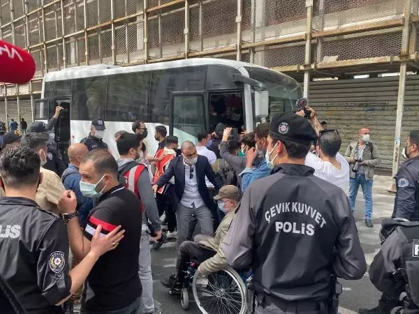 HARBİYE'DE EYLEMCİLERE POLİS MÜDAHALESİ; 43 GÖZALTI