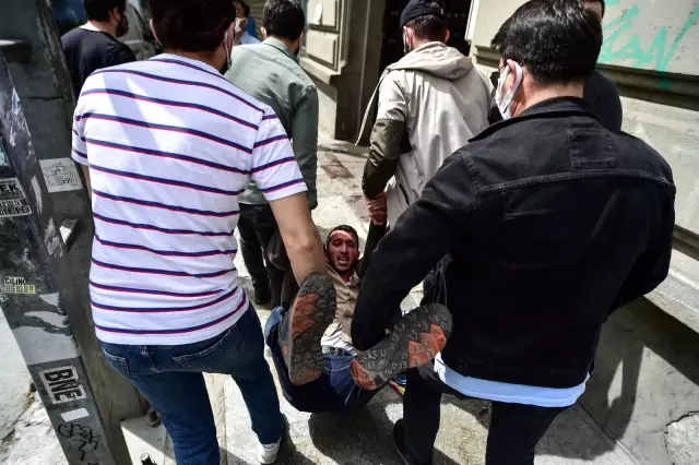 Harbiye'den Taksim'e çıkmak isteyen gruba müdahale