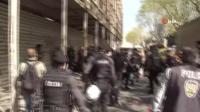 Harbiye'den Taksim'e çıkmak isteyen gruba müdahale