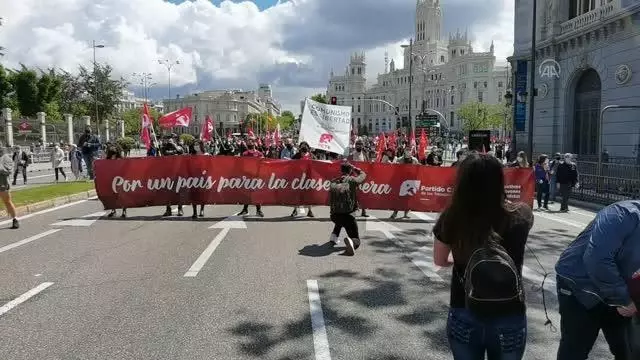 İspanya'da 1 Mayıs Emek ve Dayanışma Günü kutlandı