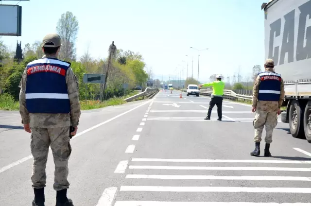 Karadeniz Sahil Yolu'nda 5 ayrı noktada eş zamanlı denetim