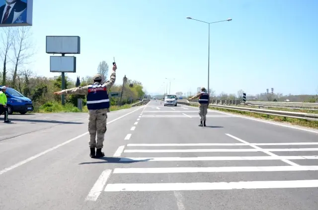 Karadeniz Sahil Yolu'nda 5 ayrı noktada eş zamanlı denetim