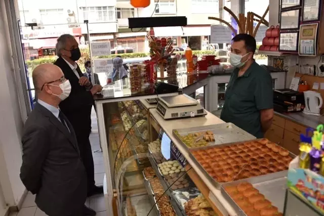 Kaymakam Yaman'dan denetim ekipleri ve kapanmadan muaf olan esnafa ziyaret