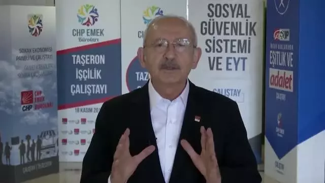 Kılıçdaroğlu, 1 Mayıs Emek ve Dayanışma Günü'nü videolu mesajla kutladı Kılıçdaroğlu, 1 Mayıs Emek ve Dayanışma Günü'nü videolu mesajla kutladı