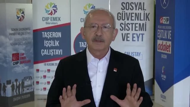 Kılıçdaroğlu, 1 Mayıs Emek ve Dayanışma Günü'nü videolu mesajla kutladı
