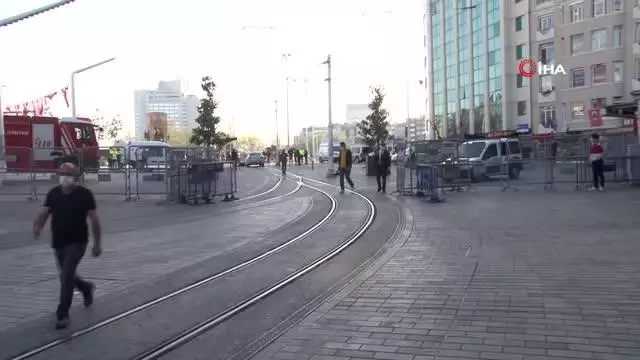 Taksim Meydanı'nda 1 Mayıs Emek ve Dayanışma Günü önlemleri