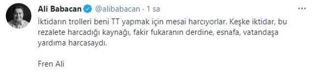 'Fren Ali' polemiği büyüyor! Babacan, eleştirilere sosyal medya üzerinden yanıt verdi