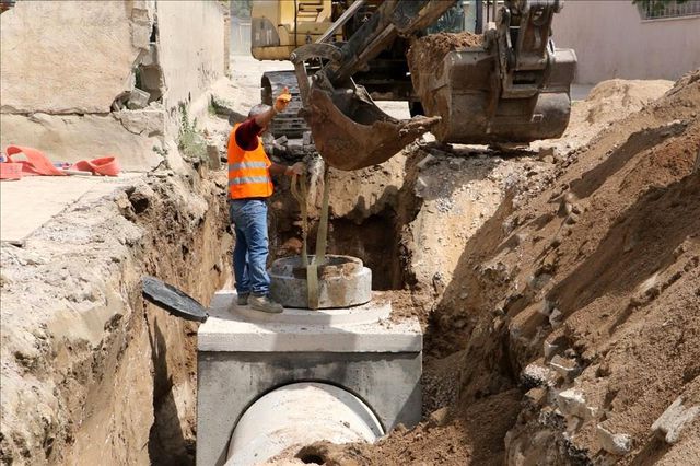 Mütevelli'de yağmur taşkın riski ortadan kalkıyor