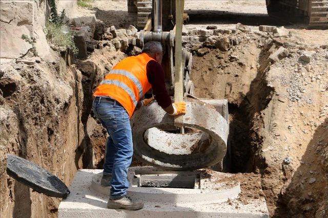 Mütevelli'de yağmur taşkın riski ortadan kalkıyor