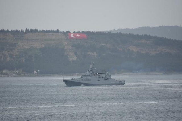 Son dakika haberleri... Rus savaş gemisi Çanakkale Boğazı'ndan geçti Son dakika haberleri... Rus savaş gemisi Çanakkale Boğazı'ndan geçti
