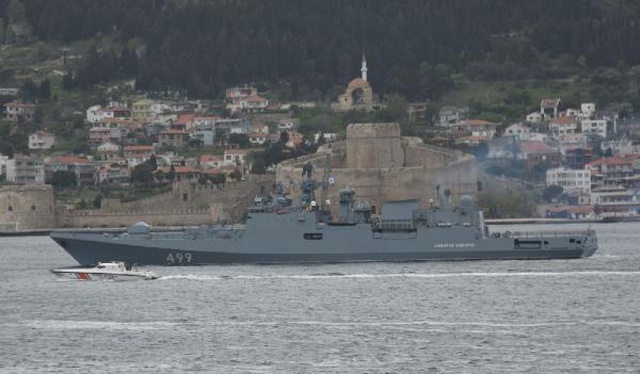 Son dakika haberleri... Rus savaş gemisi Çanakkale Boğazı'ndan geçti Son dakika haberleri... Rus savaş gemisi Çanakkale Boğazı'ndan geçti