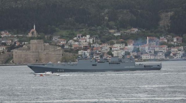 Son dakika haberleri... Rus savaş gemisi Çanakkale Boğazı'ndan geçti Son dakika haberleri... Rus savaş gemisi Çanakkale Boğazı'ndan geçti