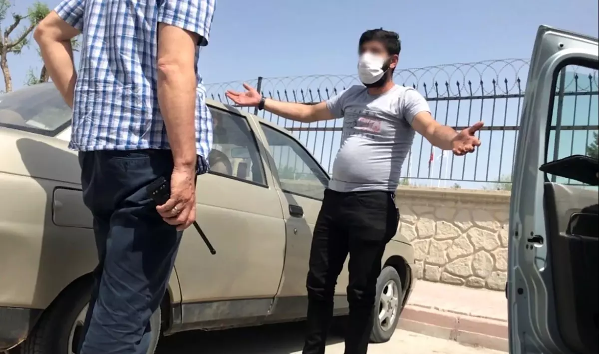 Uygulama noktasından otomobille kaçtı, yakalanınca 'bisikletle geldim' dedi