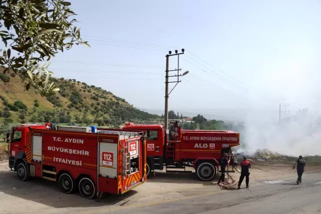 Aydın'da çöp yangını Aydın'da çöp yangını