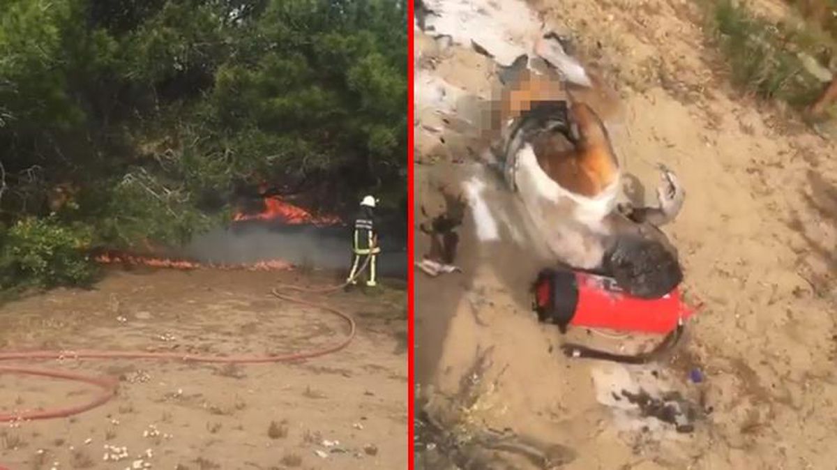Bunalıma giren genç, hem kendini hem de ormanı yaktı