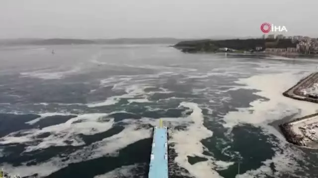 Çanakkale Boğazı deniz salyası ile kaplandı Çanakkale Boğazı deniz salyası ile kaplandı