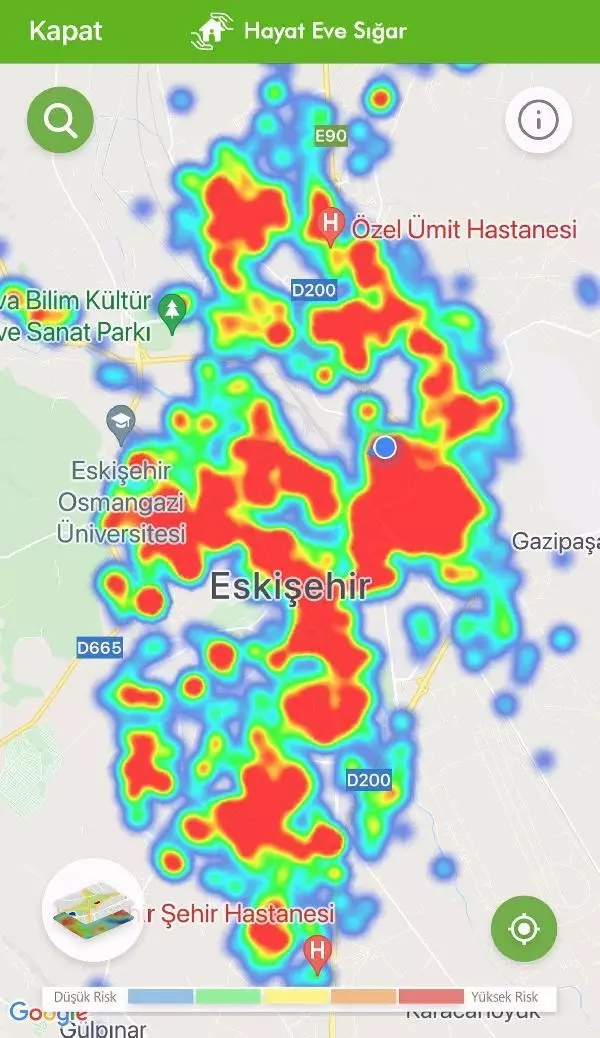 ESKİŞEHİR'DE TAM KAPANMADA GÜNLÜK VAKA SAYISI YARIYA DÜŞTÜ ESKİŞEHİR'DE TAM KAPANMADA GÜNLÜK VAKA SAYISI YARIYA DÜŞTÜ