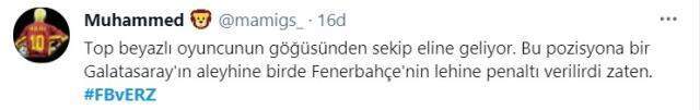 Fenerbahçe'nin kazandığı penaltıya sosyal medyada büyük tepki var