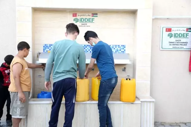 İDDEF, Gazze'de su arıtma tesisi açtı İDDEF, Gazze'de su arıtma tesisi açtı