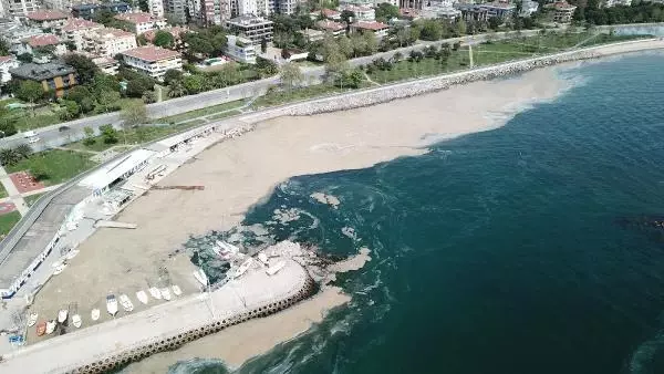 FENERBAHÇE SAHİLİ'NDE DENİZ SALYASI ARTIŞI FENERBAHÇE SAHİLİ'NDE DENİZ SALYASI ARTIŞI