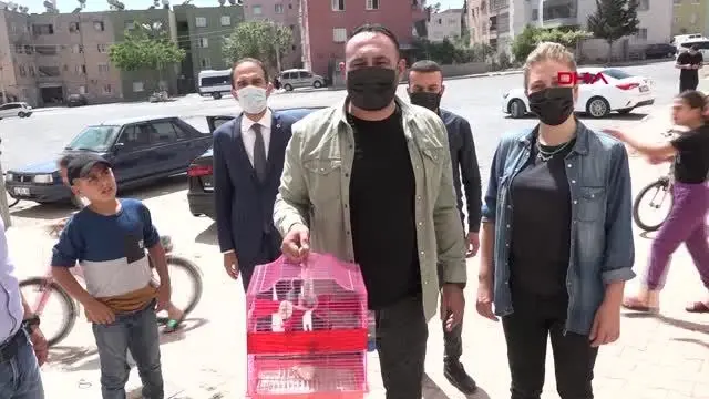 MERSİN 10 YAŞINDAKİ MELİSA'YA MUHABBET KUŞU SÜRPRİZİ MERSİN 10 YAŞINDAKİ MELİSA'YA MUHABBET KUŞU SÜRPRİZİ