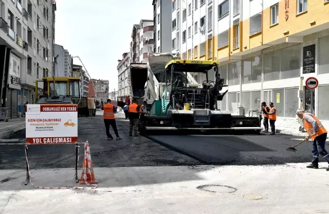 Osmangazi'de yollar asfaltla yenileniyor