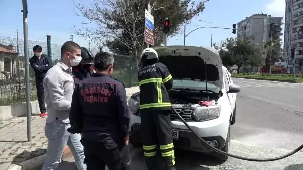 Son dakika haberi! Samsun'da yanan cipi polisler söndürdü Son dakika haberi! Samsun'da yanan cipi polisler söndürdü