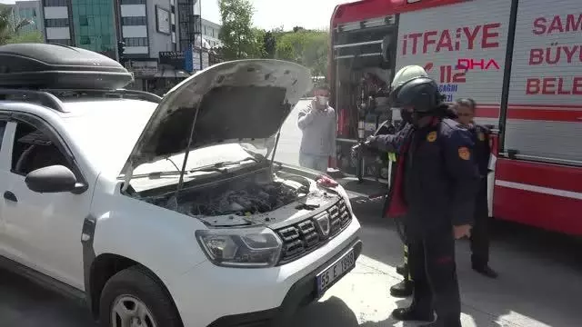 Son dakika haberi! Samsun'da yanan cipi polisler söndürdü Son dakika haberi! Samsun'da yanan cipi polisler söndürdü