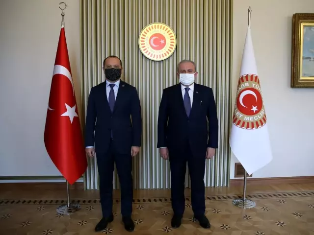 TBMM Başkanı Şentop, TÜRKPA Genel Sekreteri Mamayusupov ile görüştü TBMM Başkanı Şentop, TÜRKPA Genel Sekreteri Mamayusupov ile görüştü