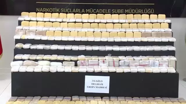216 kilo 100 gram eroin ele geçirildi (2) 216 kilo 100 gram eroin ele geçirildi (2)