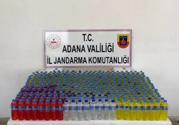 Adana'da 330 litre sahte içki ele geçti Adana'da 330 litre sahte içki ele geçti