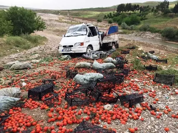 ADIYAMAN'DA KAMYONET ŞARAMPOLE DEVRİLDİ: 2 YARALI ADIYAMAN'DA KAMYONET ŞARAMPOLE DEVRİLDİ: 2 YARALI