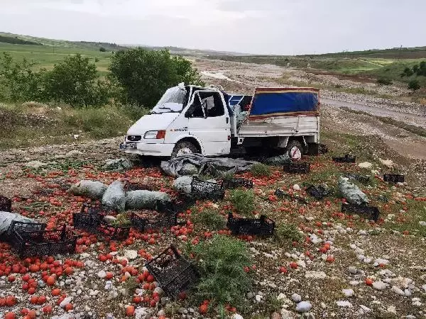 ADIYAMAN'DA KAMYONET ŞARAMPOLE DEVRİLDİ: 2 YARALI ADIYAMAN'DA KAMYONET ŞARAMPOLE DEVRİLDİ: 2 YARALI