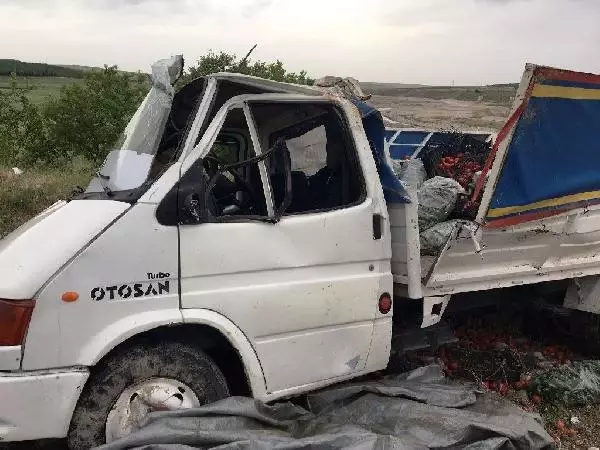 ADIYAMAN'DA KAMYONET ŞARAMPOLE DEVRİLDİ: 2 YARALI ADIYAMAN'DA KAMYONET ŞARAMPOLE DEVRİLDİ: 2 YARALI