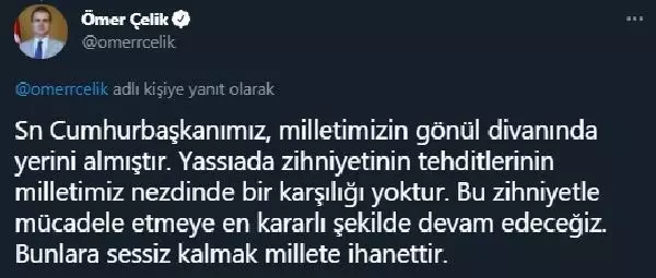 AK Parti Sözcüsü Çelik'ten, CHP'li Erdoğdu'ya tepki AK Parti Sözcüsü Çelik'ten, CHP'li Erdoğdu'ya tepki
