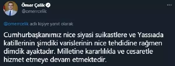 AK Parti Sözcüsü Çelik'ten, CHP'li Erdoğdu'ya tepki AK Parti Sözcüsü Çelik'ten, CHP'li Erdoğdu'ya tepki