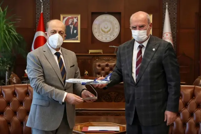 ATO heyeti, Bakan Bilgin'i ziyaret etti ATO heyeti, Bakan Bilgin'i ziyaret etti