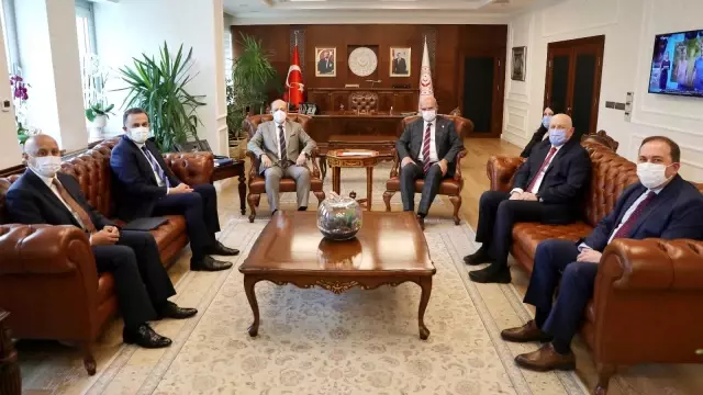 ATO heyeti, Bakan Bilgin'i ziyaret etti ATO heyeti, Bakan Bilgin'i ziyaret etti
