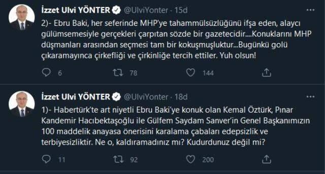 Bahçeli'nin yardımcısından Habertürk sunucusuna ağır sözler: Tam bir kokuşmuşluk Bahçeli'nin yardımcısından Habertürk sunucusuna ağır sözler: Tam bir kokuşmuşluk