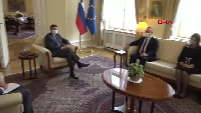 Bakan Çavuşoğlu, Slovenya Cumhurbaşkanı Pahor tarafından kabul edildi Bakan Çavuşoğlu, Slovenya Cumhurbaşkanı Pahor tarafından kabul edildi