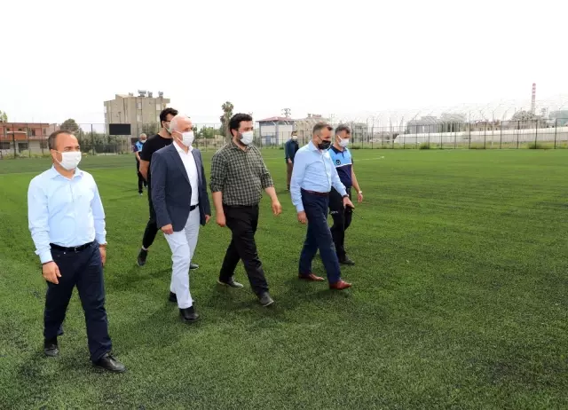 Başkan Gültak, yenilenen Kazanlı Çok Amaçlı Spor Tesisinde incelemelerde bulundu Başkan Gültak, yenilenen Kazanlı Çok Amaçlı Spor Tesisinde incelemelerde bulundu